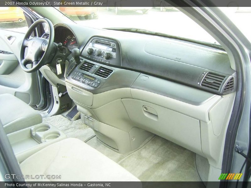 Slate Green Metallic / Gray 2007 Honda Odyssey EX