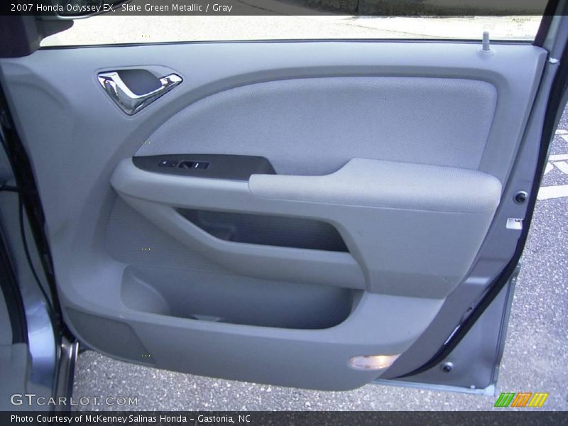 Slate Green Metallic / Gray 2007 Honda Odyssey EX
