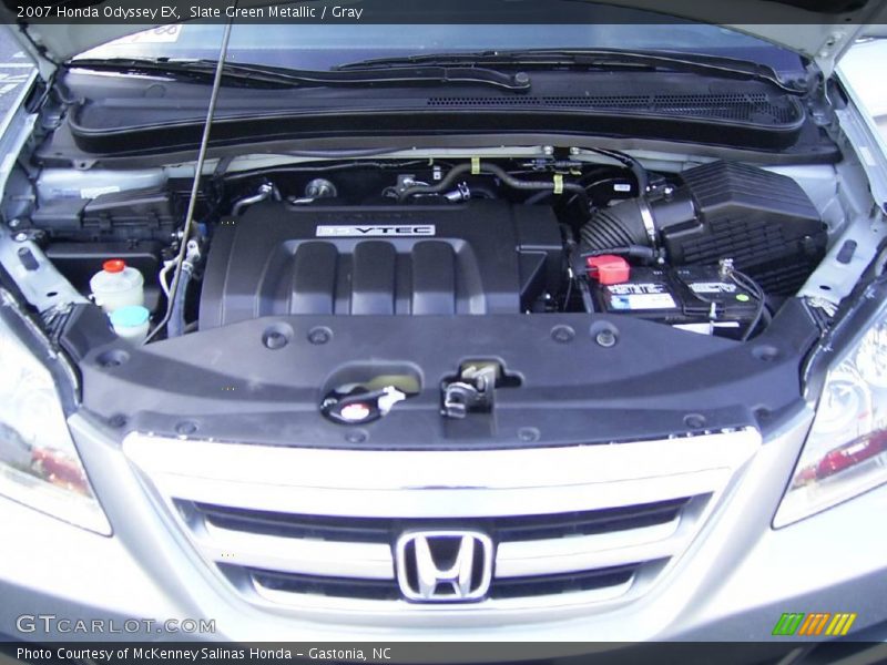 Slate Green Metallic / Gray 2007 Honda Odyssey EX