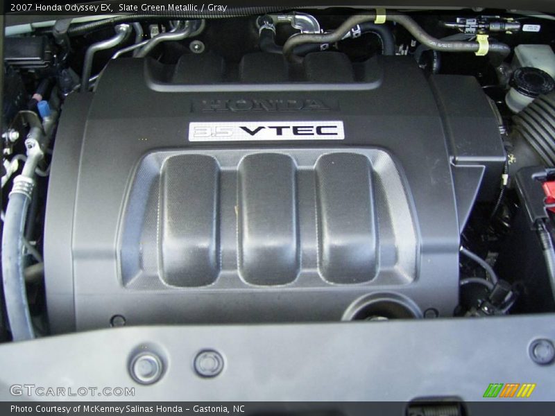 Slate Green Metallic / Gray 2007 Honda Odyssey EX