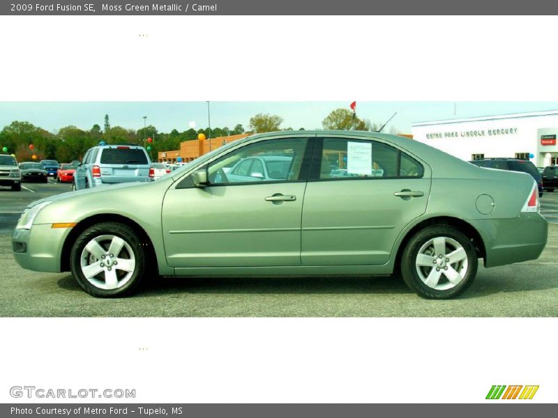 Moss Green Metallic / Camel 2009 Ford Fusion SE