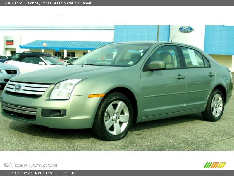 Moss Green Metallic / Camel 2009 Ford Fusion SE