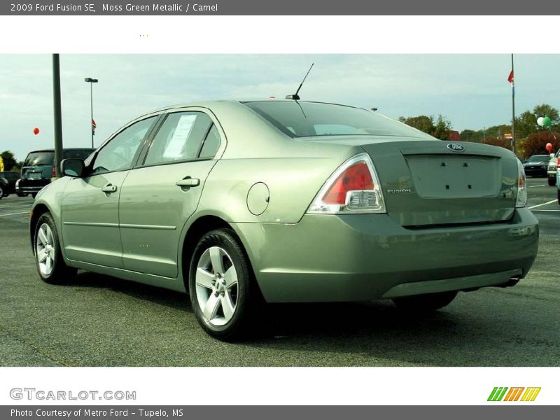 Moss Green Metallic / Camel 2009 Ford Fusion SE