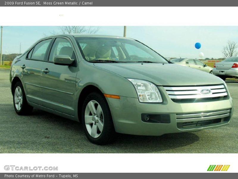 Moss Green Metallic / Camel 2009 Ford Fusion SE