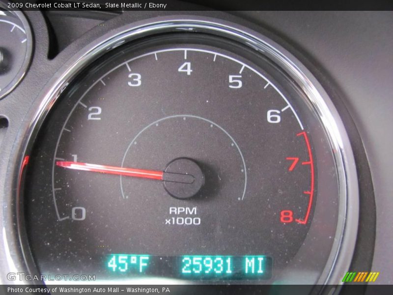 Slate Metallic / Ebony 2009 Chevrolet Cobalt LT Sedan