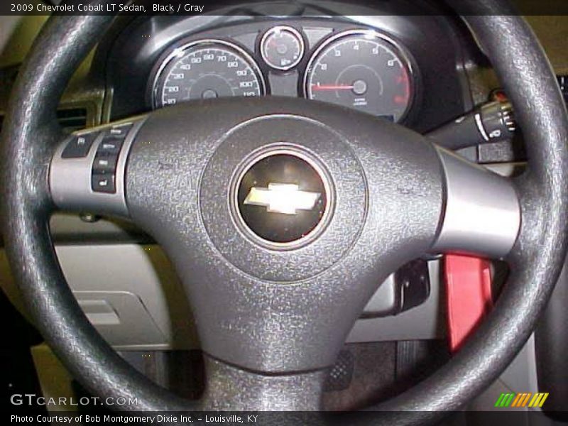 Black / Gray 2009 Chevrolet Cobalt LT Sedan