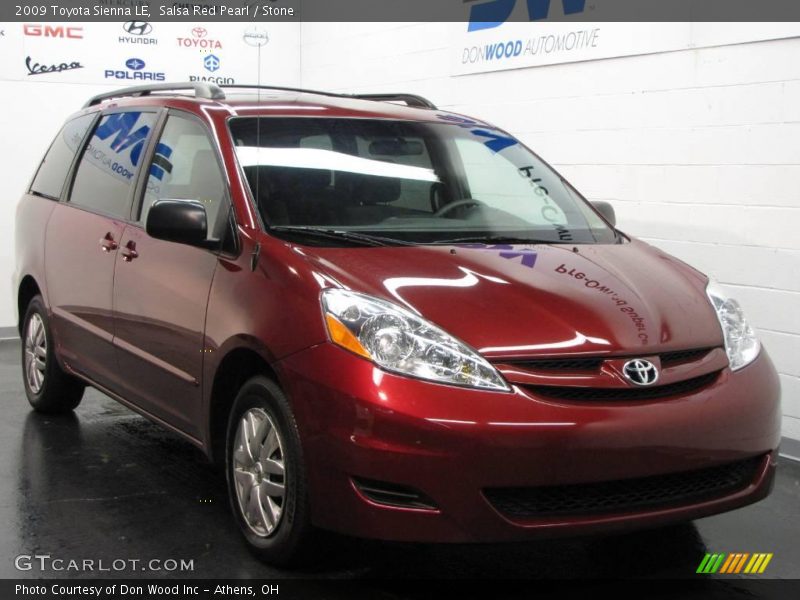Salsa Red Pearl / Stone 2009 Toyota Sienna LE