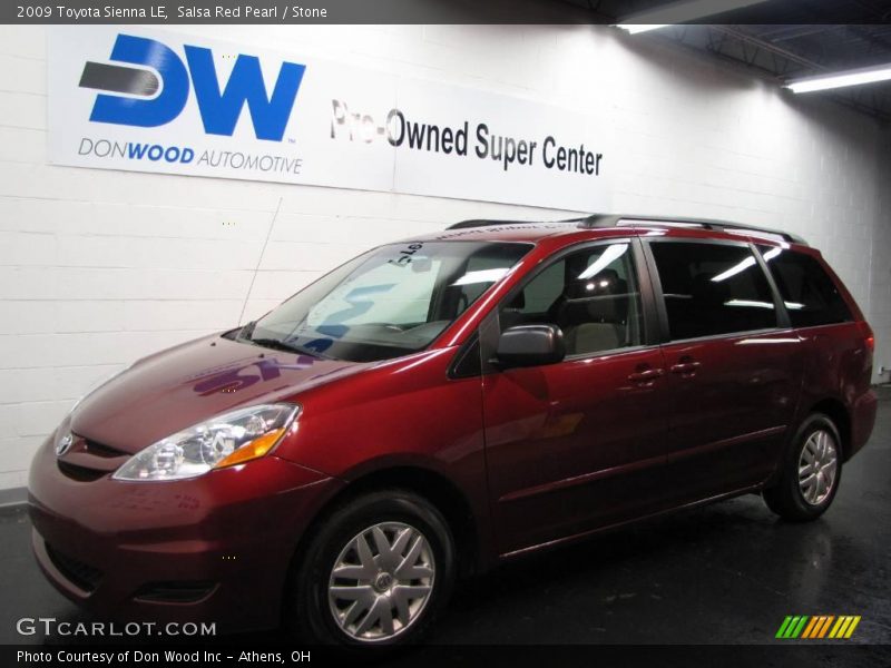 Salsa Red Pearl / Stone 2009 Toyota Sienna LE