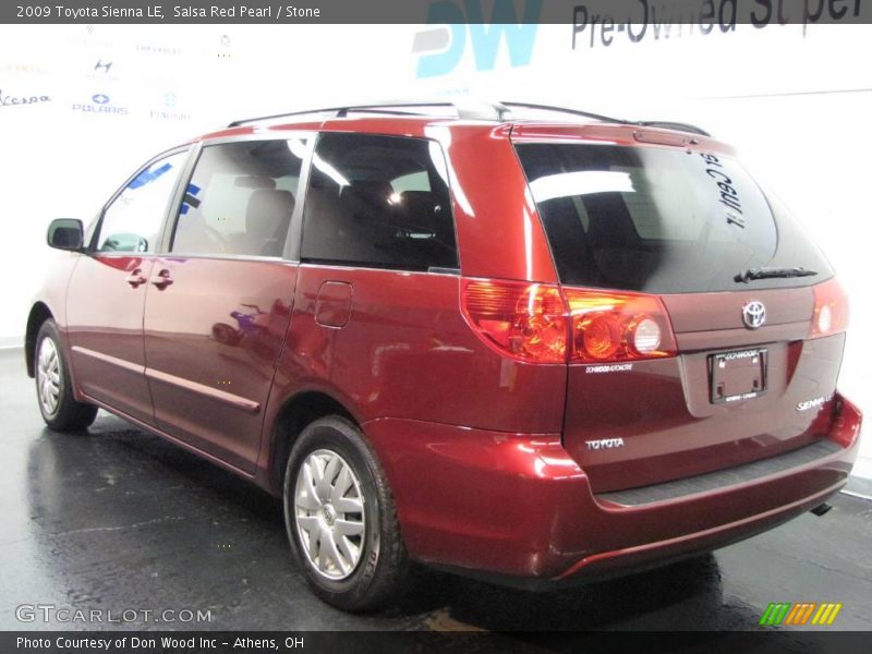 Salsa Red Pearl / Stone 2009 Toyota Sienna LE