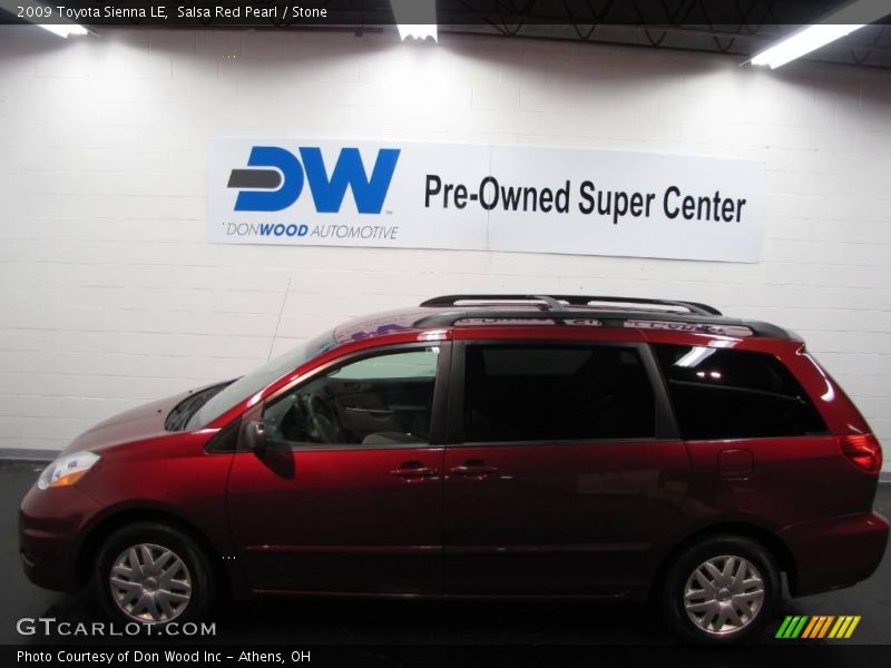 Salsa Red Pearl / Stone 2009 Toyota Sienna LE