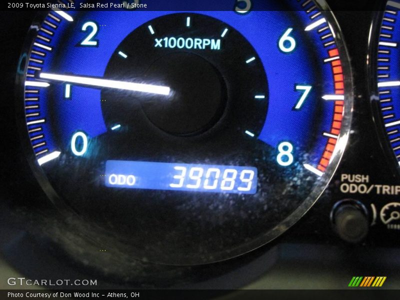 Salsa Red Pearl / Stone 2009 Toyota Sienna LE