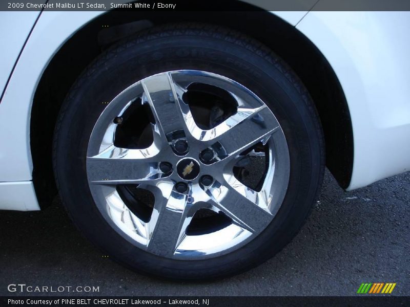 Summit White / Ebony 2009 Chevrolet Malibu LT Sedan
