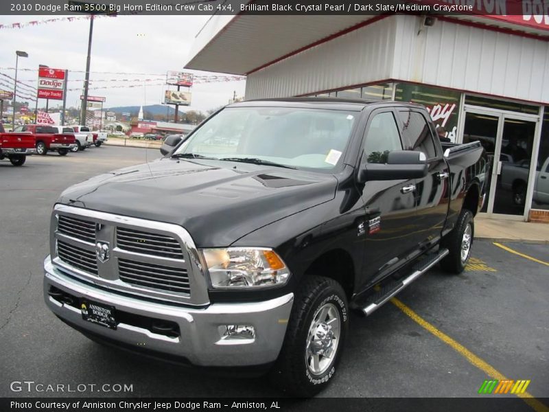 Brilliant Black Crystal Pearl / Dark Slate/Medium Graystone 2010 Dodge Ram 3500 Big Horn Edition Crew Cab 4x4