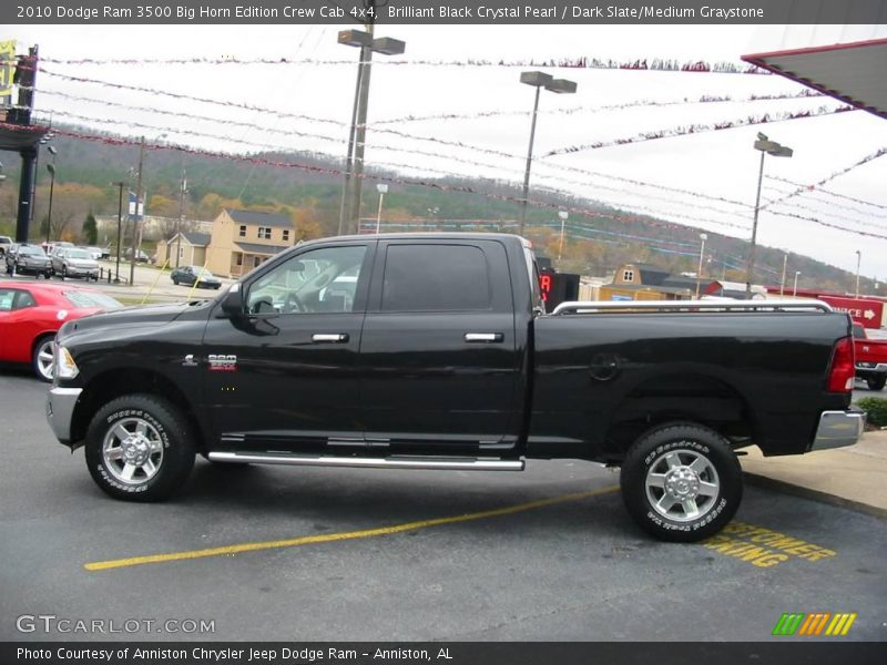 Brilliant Black Crystal Pearl / Dark Slate/Medium Graystone 2010 Dodge Ram 3500 Big Horn Edition Crew Cab 4x4