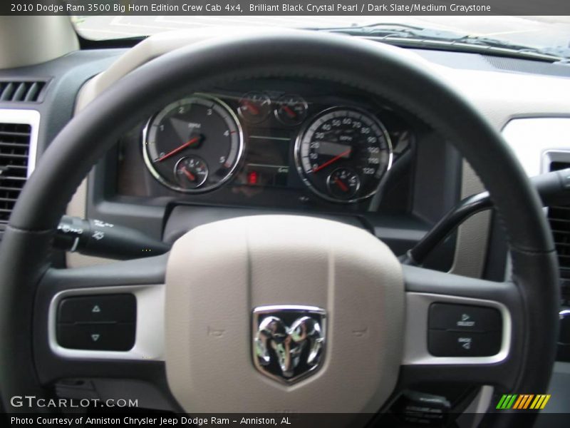 Brilliant Black Crystal Pearl / Dark Slate/Medium Graystone 2010 Dodge Ram 3500 Big Horn Edition Crew Cab 4x4