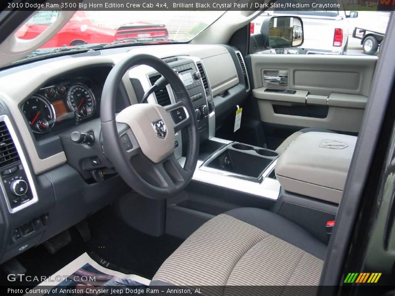 Brilliant Black Crystal Pearl / Dark Slate/Medium Graystone 2010 Dodge Ram 3500 Big Horn Edition Crew Cab 4x4