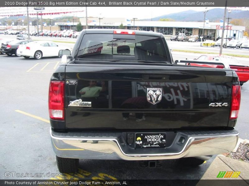Brilliant Black Crystal Pearl / Dark Slate/Medium Graystone 2010 Dodge Ram 3500 Big Horn Edition Crew Cab 4x4