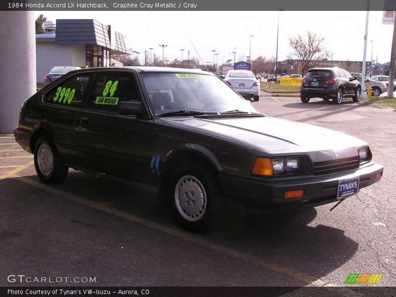 Graphite Gray Metallic / Gray 1984 Honda Accord LX Hatchback