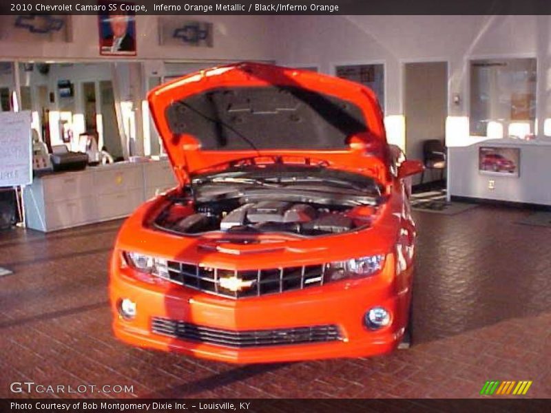 Inferno Orange Metallic / Black/Inferno Orange 2010 Chevrolet Camaro SS Coupe