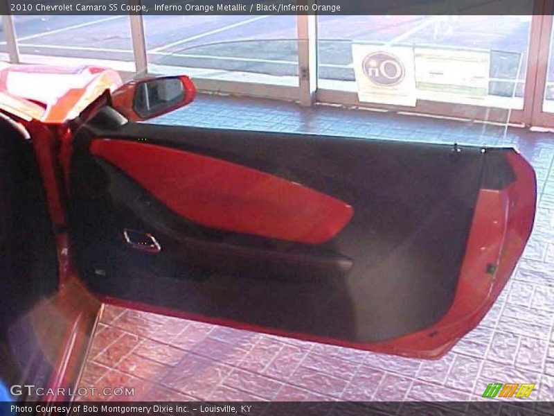 Inferno Orange Metallic / Black/Inferno Orange 2010 Chevrolet Camaro SS Coupe
