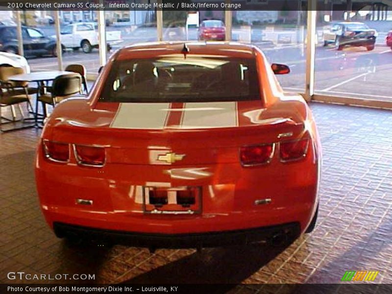 Inferno Orange Metallic / Black/Inferno Orange 2010 Chevrolet Camaro SS Coupe