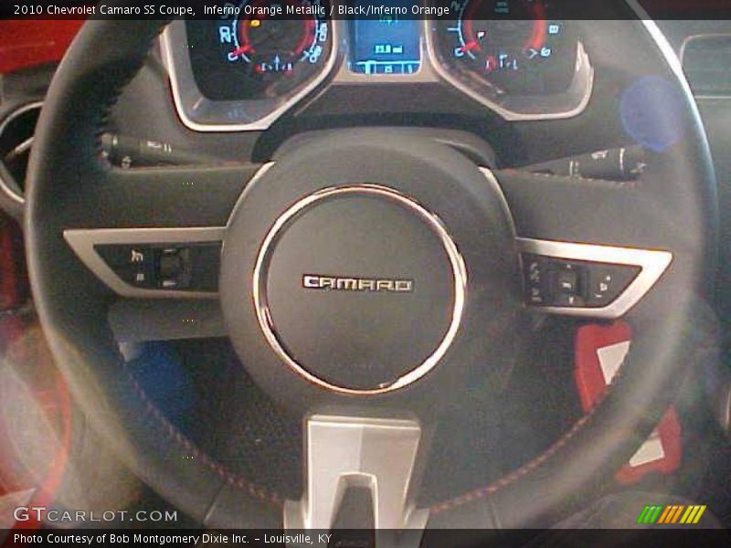 Inferno Orange Metallic / Black/Inferno Orange 2010 Chevrolet Camaro SS Coupe