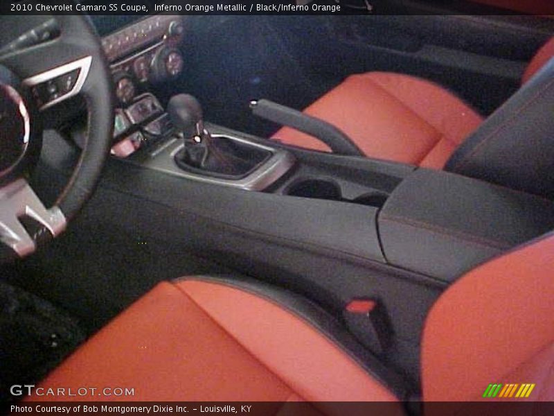 Inferno Orange Metallic / Black/Inferno Orange 2010 Chevrolet Camaro SS Coupe