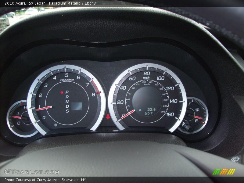 Palladium Metallic / Ebony 2010 Acura TSX Sedan