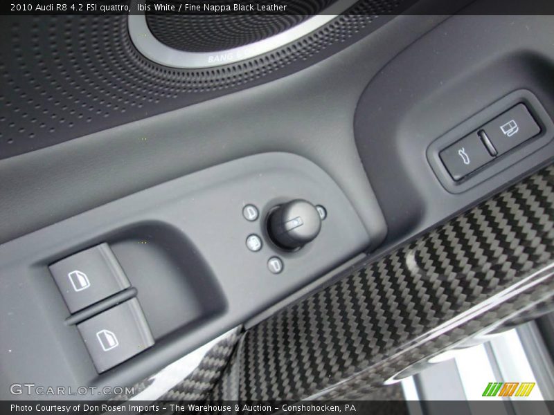 Ibis White / Fine Nappa Black Leather 2010 Audi R8 4.2 FSI quattro
