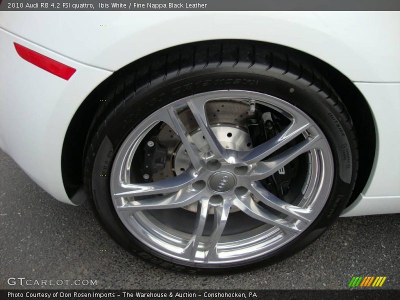 Ibis White / Fine Nappa Black Leather 2010 Audi R8 4.2 FSI quattro