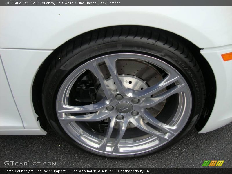 Ibis White / Fine Nappa Black Leather 2010 Audi R8 4.2 FSI quattro
