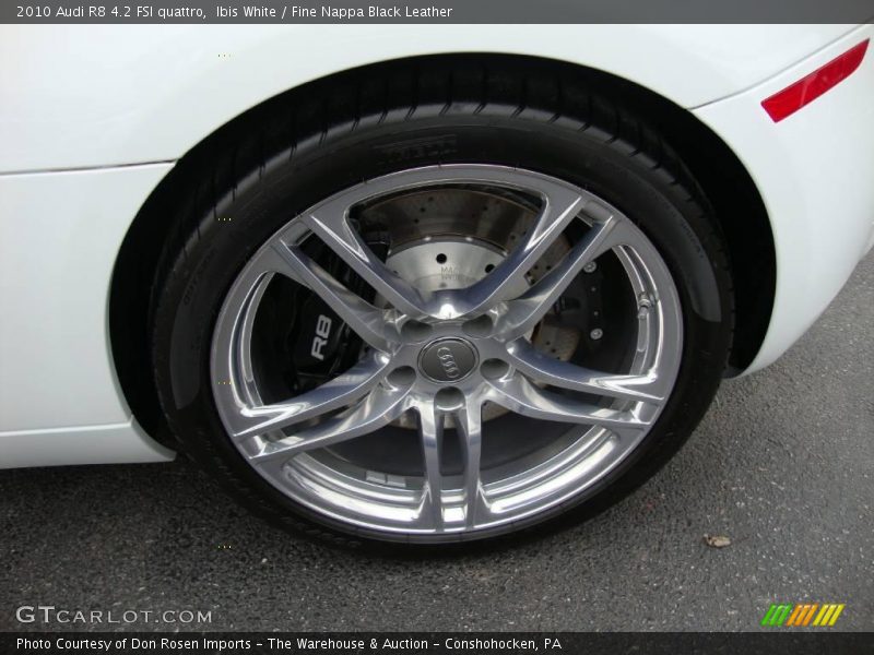 Ibis White / Fine Nappa Black Leather 2010 Audi R8 4.2 FSI quattro