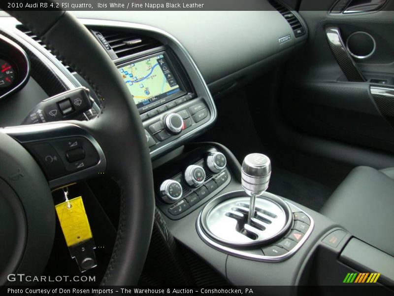 Ibis White / Fine Nappa Black Leather 2010 Audi R8 4.2 FSI quattro