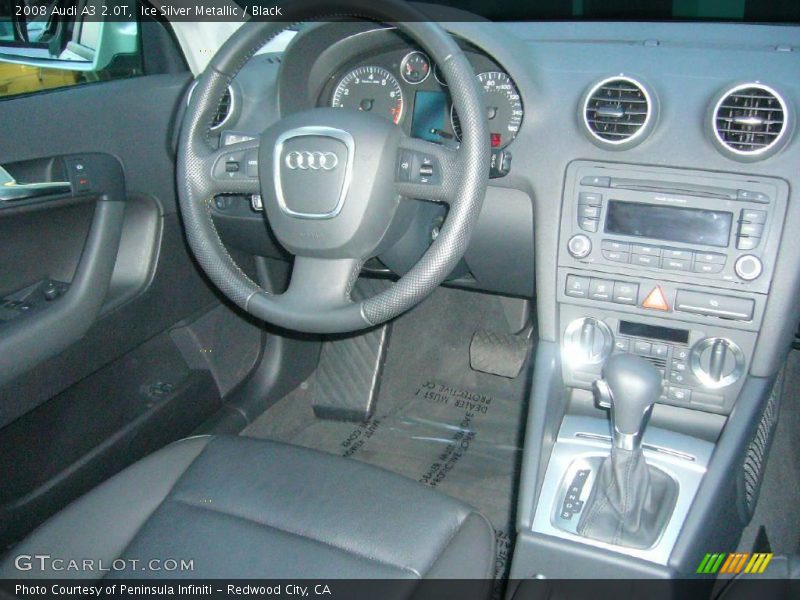 Ice Silver Metallic / Black 2008 Audi A3 2.0T