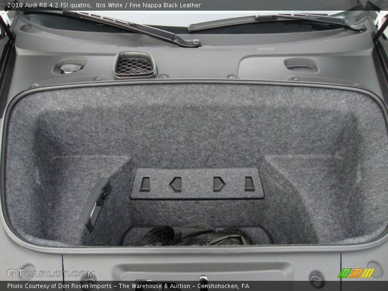 Ibis White / Fine Nappa Black Leather 2010 Audi R8 4.2 FSI quattro