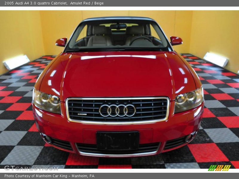 Amulet Red / Beige 2005 Audi A4 3.0 quattro Cabriolet