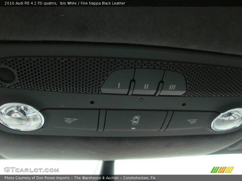 Ibis White / Fine Nappa Black Leather 2010 Audi R8 4.2 FSI quattro