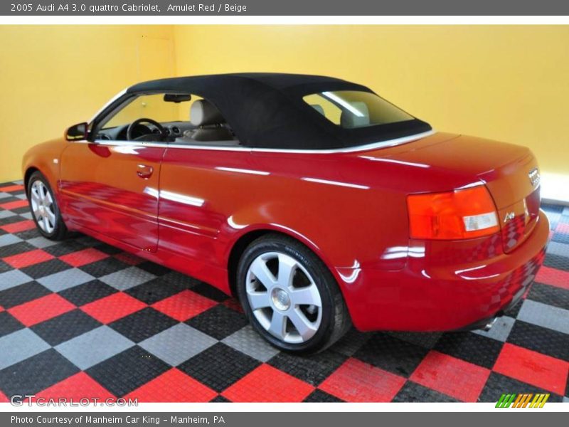 Amulet Red / Beige 2005 Audi A4 3.0 quattro Cabriolet