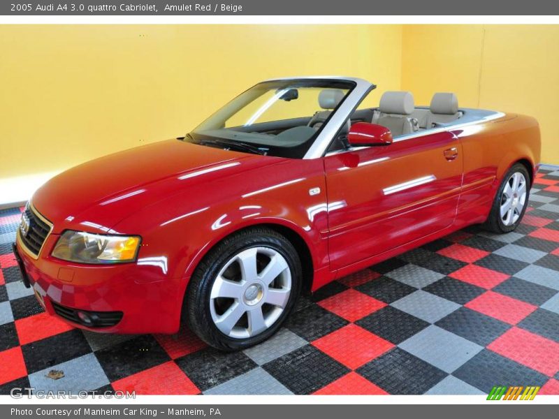 Amulet Red / Beige 2005 Audi A4 3.0 quattro Cabriolet