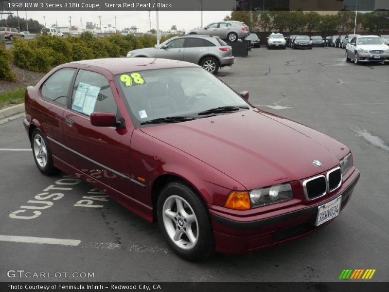 Sierra Red Pearl / Black 1998 BMW 3 Series 318ti Coupe