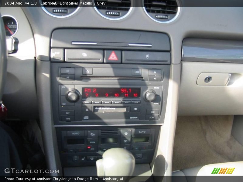 Light Silver Metallic / Grey 2004 Audi A4 1.8T Cabriolet