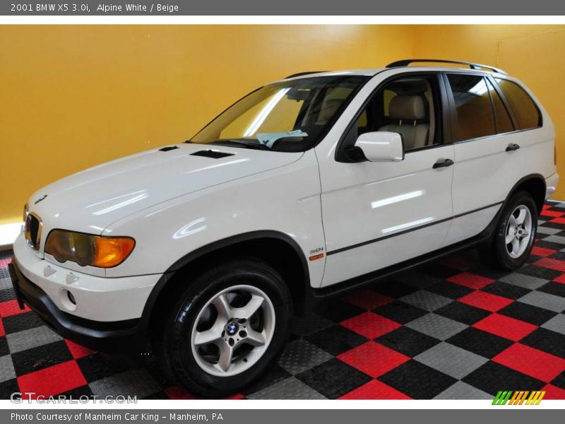 Alpine White / Beige 2001 BMW X5 3.0i