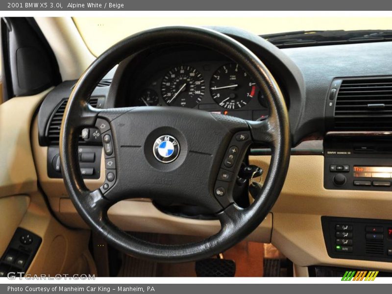 Alpine White / Beige 2001 BMW X5 3.0i