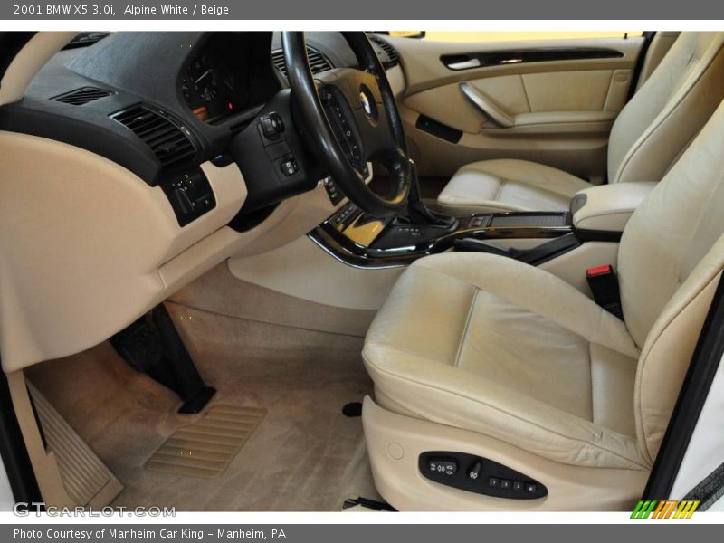 Alpine White / Beige 2001 BMW X5 3.0i