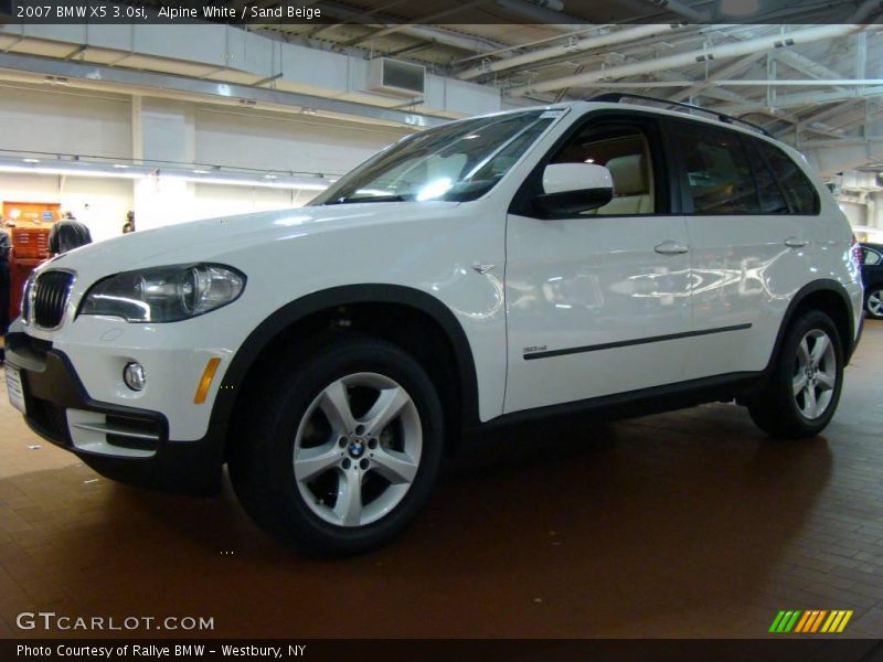 Alpine White / Sand Beige 2007 BMW X5 3.0si