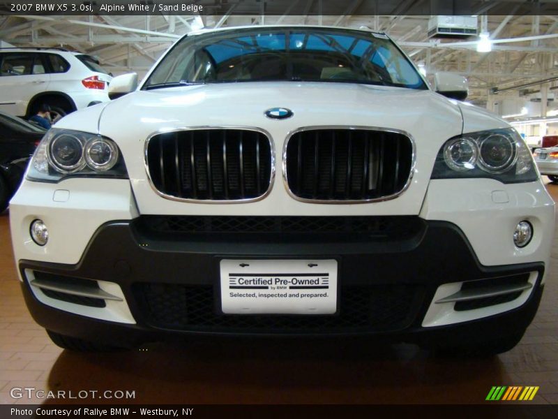 Alpine White / Sand Beige 2007 BMW X5 3.0si