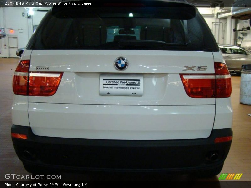 Alpine White / Sand Beige 2007 BMW X5 3.0si