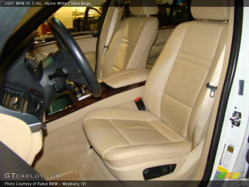 Alpine White / Sand Beige 2007 BMW X5 3.0si