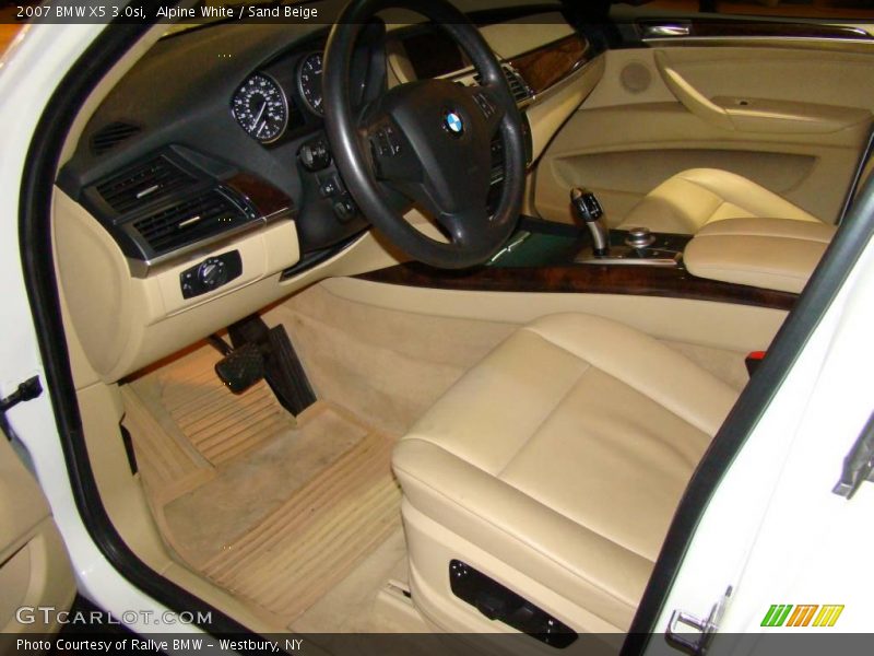 Alpine White / Sand Beige 2007 BMW X5 3.0si