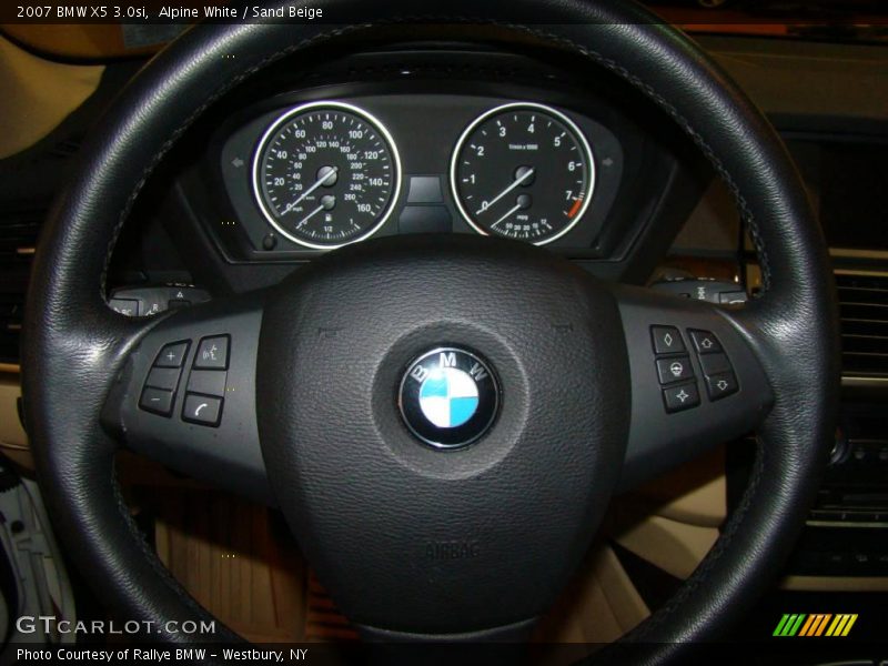 Alpine White / Sand Beige 2007 BMW X5 3.0si
